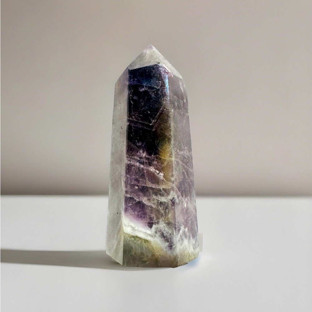 Reiki Healing Ocean Jasper Wand Obelisk Point Crystal 41g Balance & Tranquility